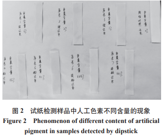 淺談真假花青素快速檢測試紙的制作方法及其檢測方法（二）